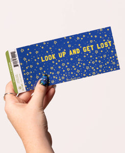 Soul Flower - Look Up and Get Lost  Mini Bumper Sticker