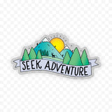 Big Moods - Seek Adventure Outdoors Clear Sticker